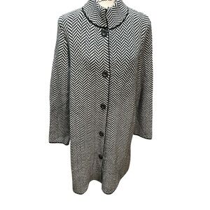 GIO & GIO Made in Italy Wool Blend Sweater Coat Women’s XL